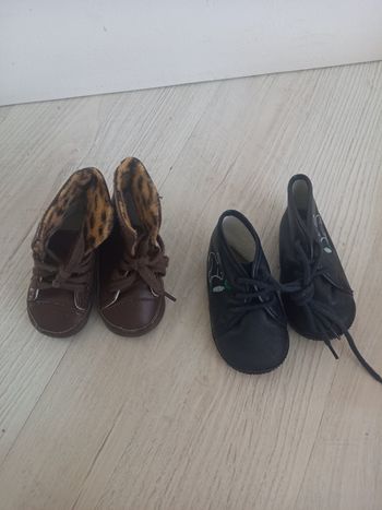 Lot de 2 paires de chaussures bébé
