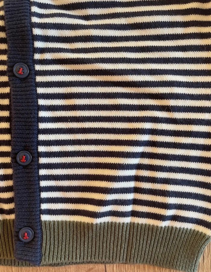 Cardigan en tricot de coton Noukie's taille 7 - 8 ans neuf avec étiquettes - photo numéro 3