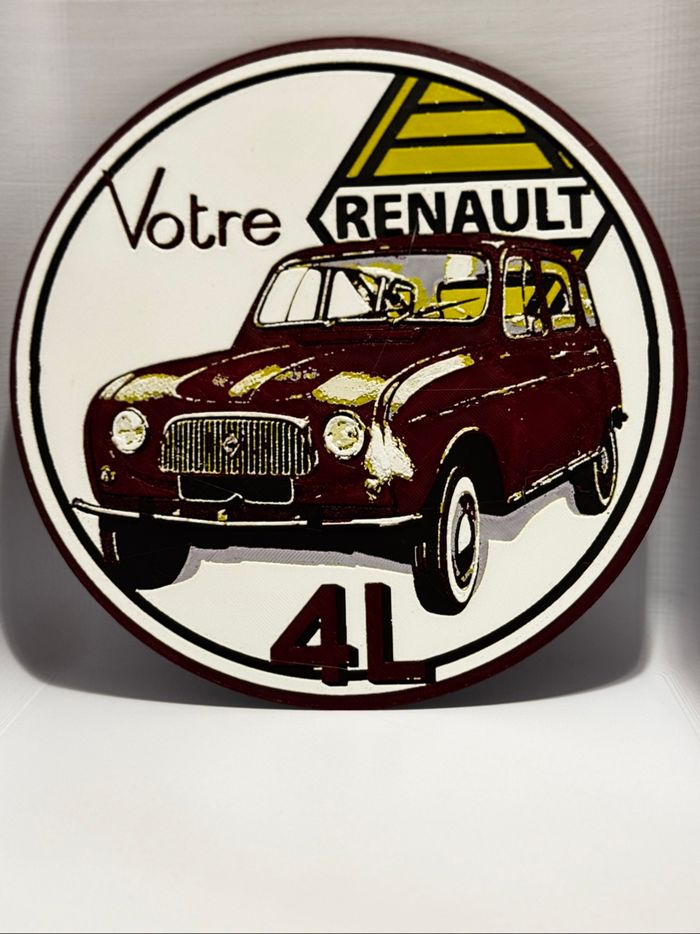Hueforge vintage RENAULT 4L