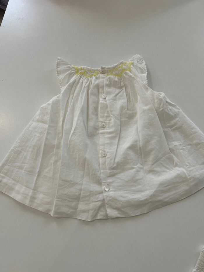 Ensemble robe et bloomer Cyrillus 3 mois - photo numéro 4