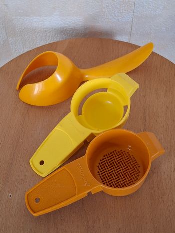 3 cuillères vintage Tupperware 