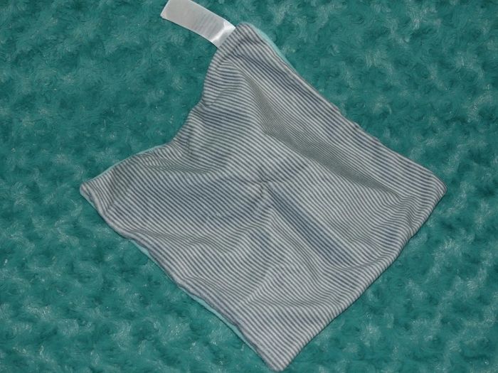 Doudou singe plat bleu turquoise obaibi 🦋tbe - photo numéro 3