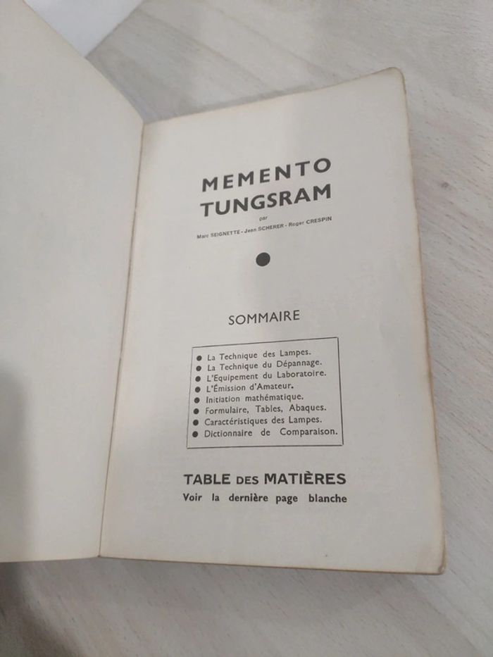 Livre 1939 mémento tungsram sur les lampes techniques dépannage - photo numéro 6