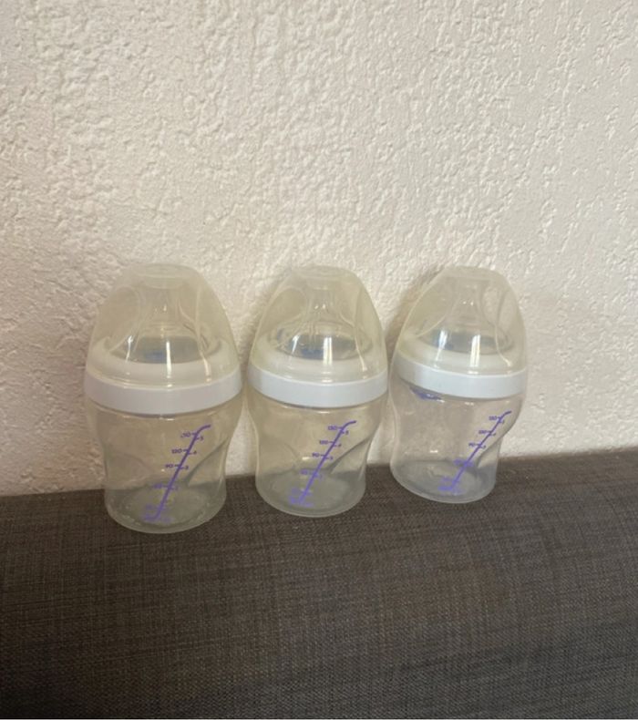 Lot 3 biberons avec tétines 150 ml