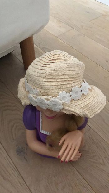 Chapeau fille 6/12 mois fleuri