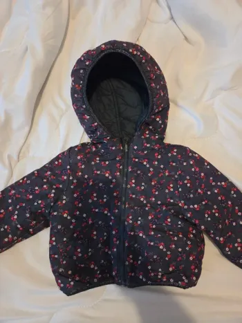 Veste légère réversible fille 18 mois