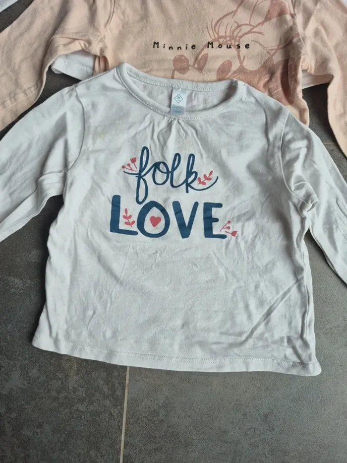 Lot de hauts manches longues 18 mois fille - photo numéro 7