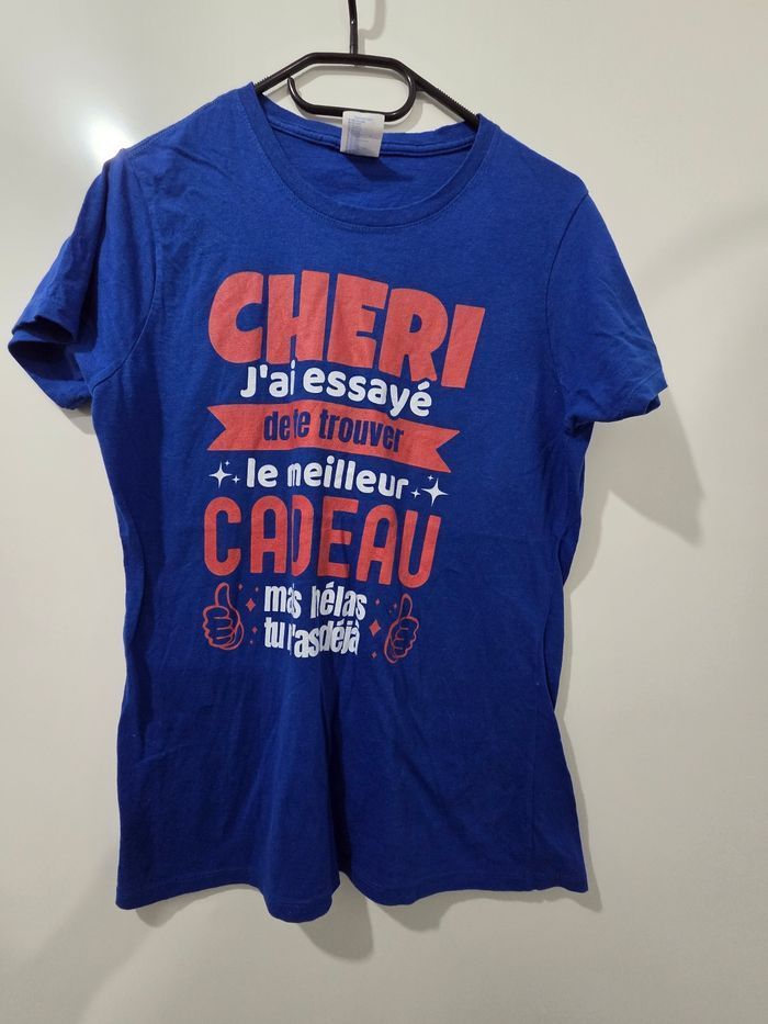 T-SHIRT "CHERI J'AI ESSAYÉ " - photo numéro 1