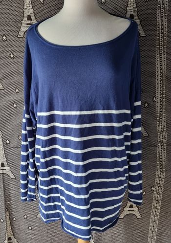 Pull léger à rayures style Marin taille 2xl