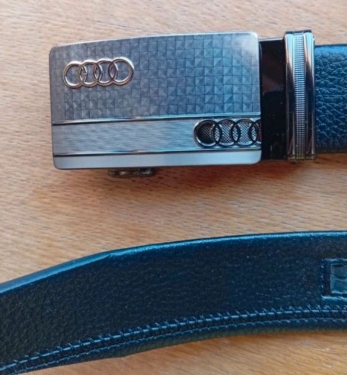 Ceinture en cuir PU à crémaillère - photo numéro 2