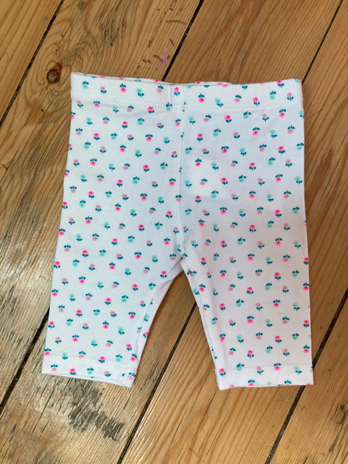 Lot d 3 leggings courts taille 3 mois - photo numéro 3