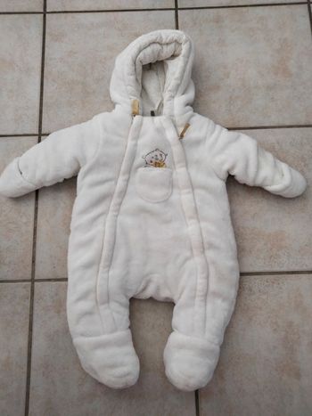 Combinaison pilote blanche polaire