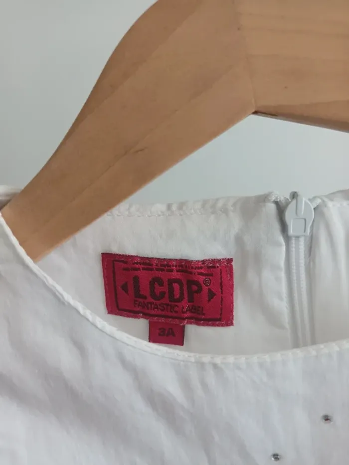 Robe blanche La Compagnie des Petits 3 ans - photo numéro 3