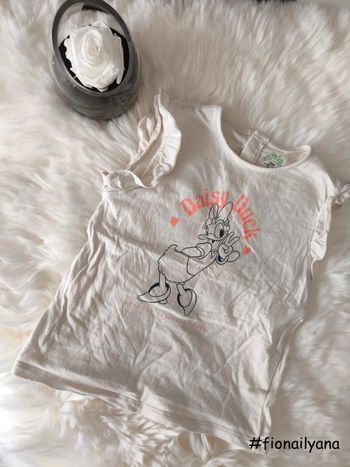 🌸 Joli t-shirt manches froufrou Daisy taille 18 mois 🌸