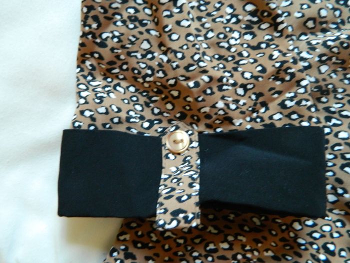 Haut marron et noir neuf marque Damart manches 3/4 taille 40 - photo numéro 3