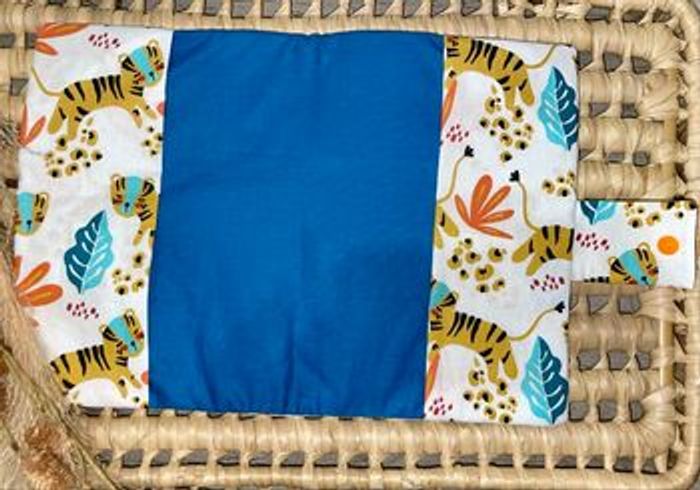 Protège carnet fait main en velours et tissu à motifs - photo numéro 2