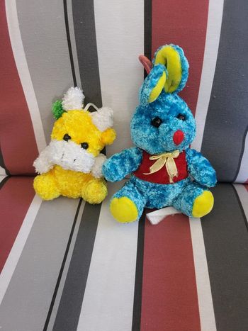 Lot 2 peluches douces