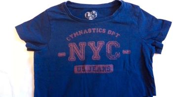Tee shirt  bleu US T8A