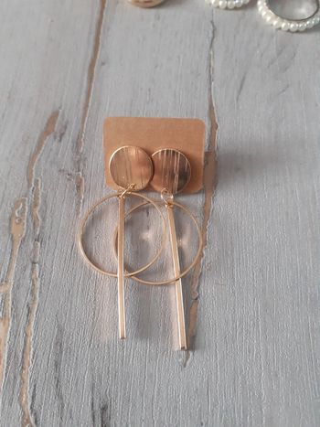 Boucles d'oreilles dorées