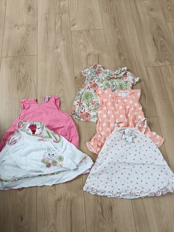 Lot 5 tuniques 6 mois fille
