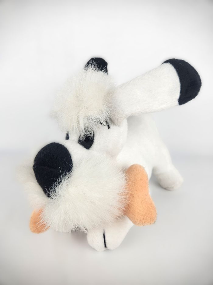 Peluche Idéfix Parc Astérix - Chien Obélix - Avec Os étirable
