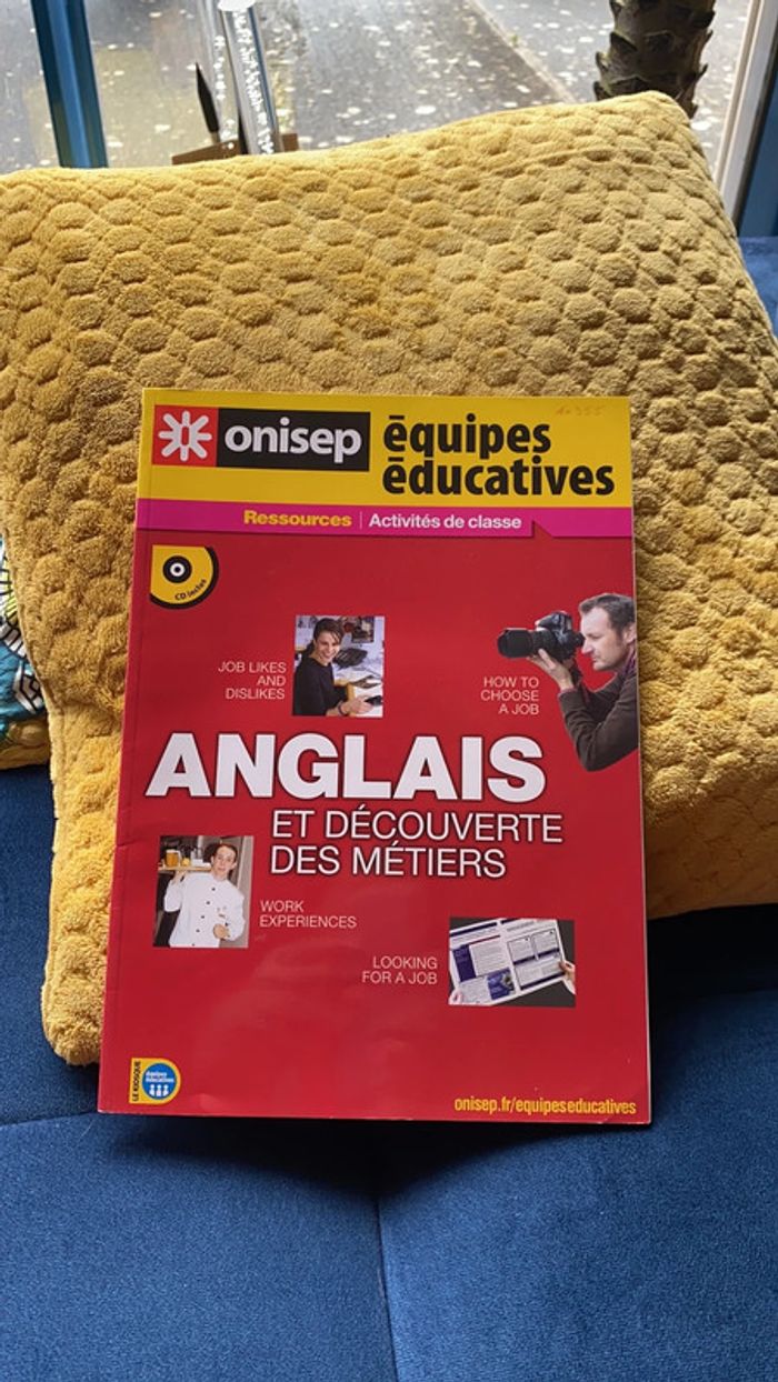 Livre onisep anglais et découverte des métiers