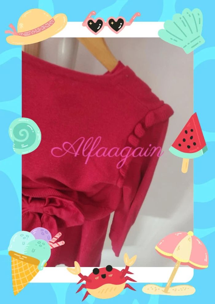 Magnifique robe rouge 6/7ans - photo numéro 7