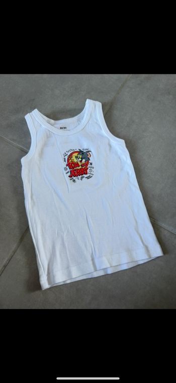 Maillot de corps Débardeur tee shirt Tom and Jerry 24 mois