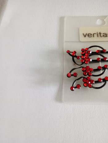 Attache cheveux rouges