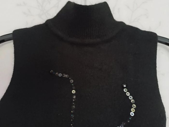 Pull angora noir - photo numéro 3
