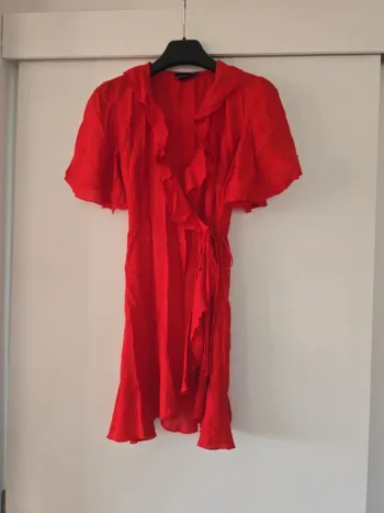 Robe portefeuille rouge