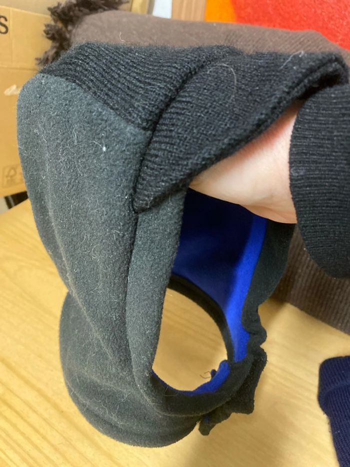 Cagoule enfant’polaire double épaisseur avec scratch - photo numéro 3