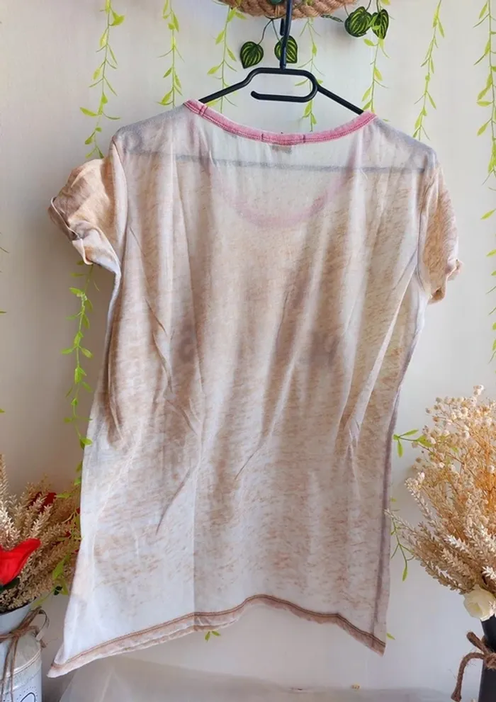 T-shirt Scotch & Soda – S – Crème – État : Excellent - photo numéro 3