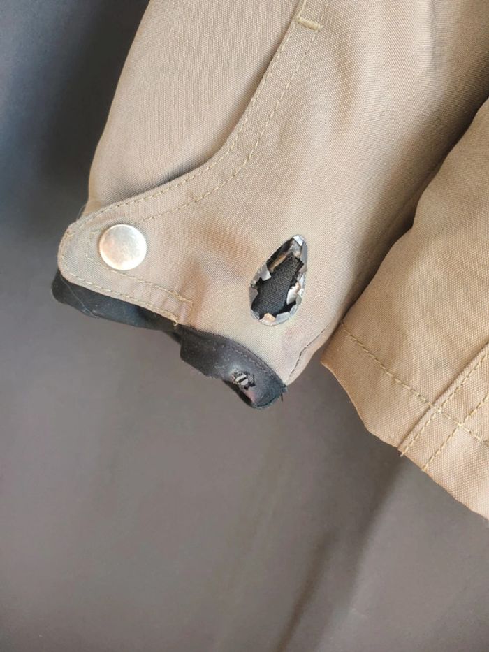 Veste moto femme kaki - photo numéro 2