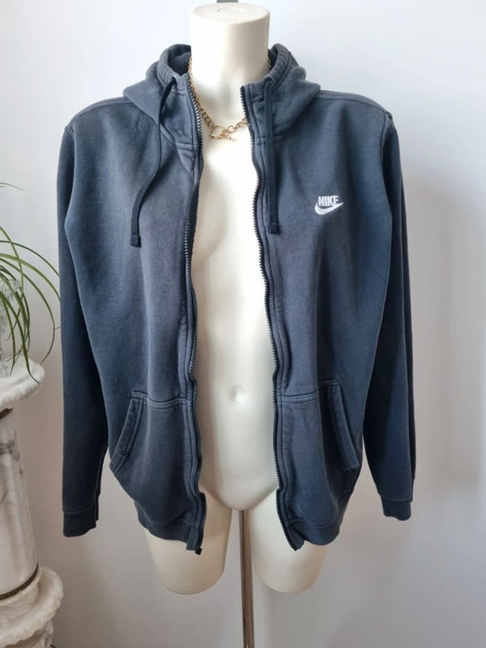 Sweat zippé Nike noir et blanc - photo numéro 5