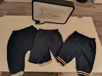 Lot de pantalons de jogging 3 mois garçon