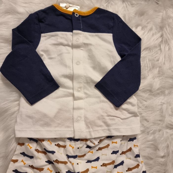 NEUF 😍🤩💙💙superbe pyjama 2 pièces coton  6 mois garçon💙💙😍🤩 - photo numéro 3