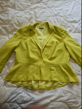 🌟 Blazer vert jaune Votre Mode femme - Taille 52

🌟