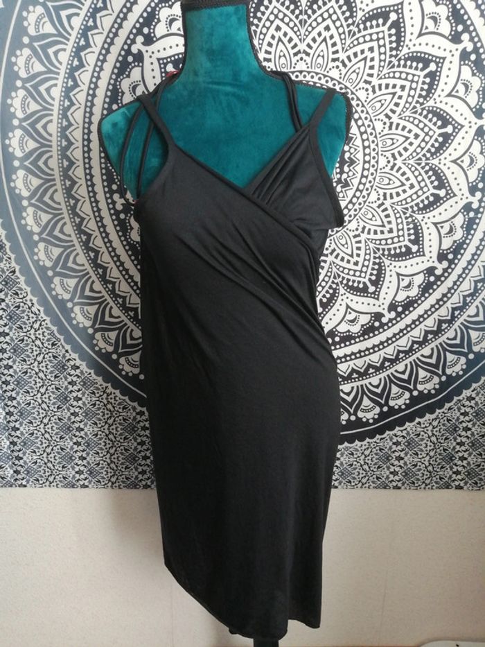 Robe de plage noire fluide Tissaia – Style paréo, taille unique, été / vacances - photo numéro 2