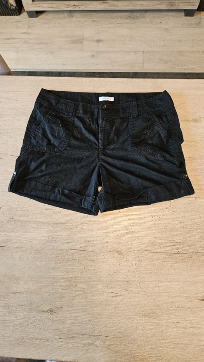Short femme noir, Yessica, taille 48, nickel