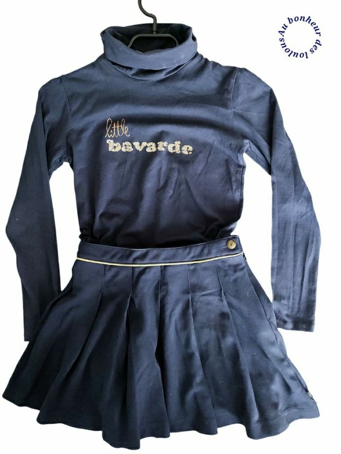 10 ans ensemble Teeshirt col roulé tape a l oeil et jupe Okaïdi