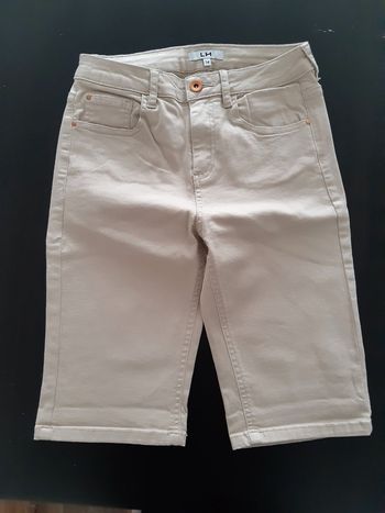 Short femme beige