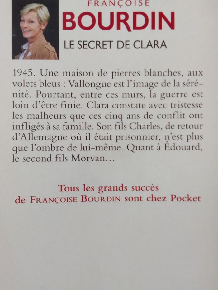 Françoise Bourdin - Le secret de Clara - photo numéro 3