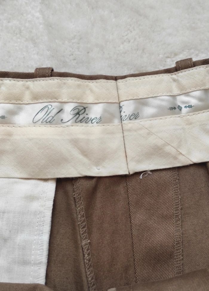 Pantalon Chino Old River beige camel W26 - photo numéro 6