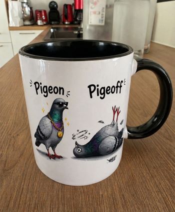 Mug pigeon pigeoff humour 