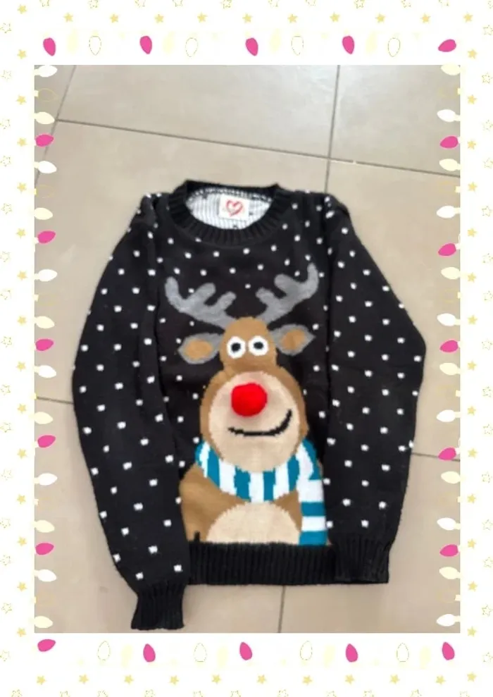 Pull  de Noël enfant fille taille 9-10ans - photo numéro 2