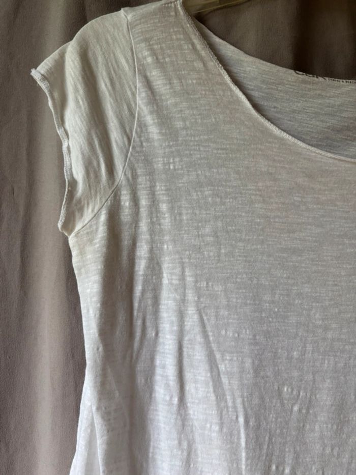 Tee shirt manche courte blanc - photo numéro 3