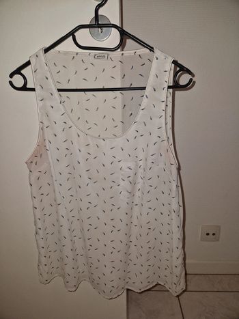 Debardeur motif plumes