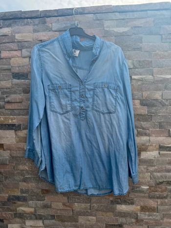 Blouse effet jean