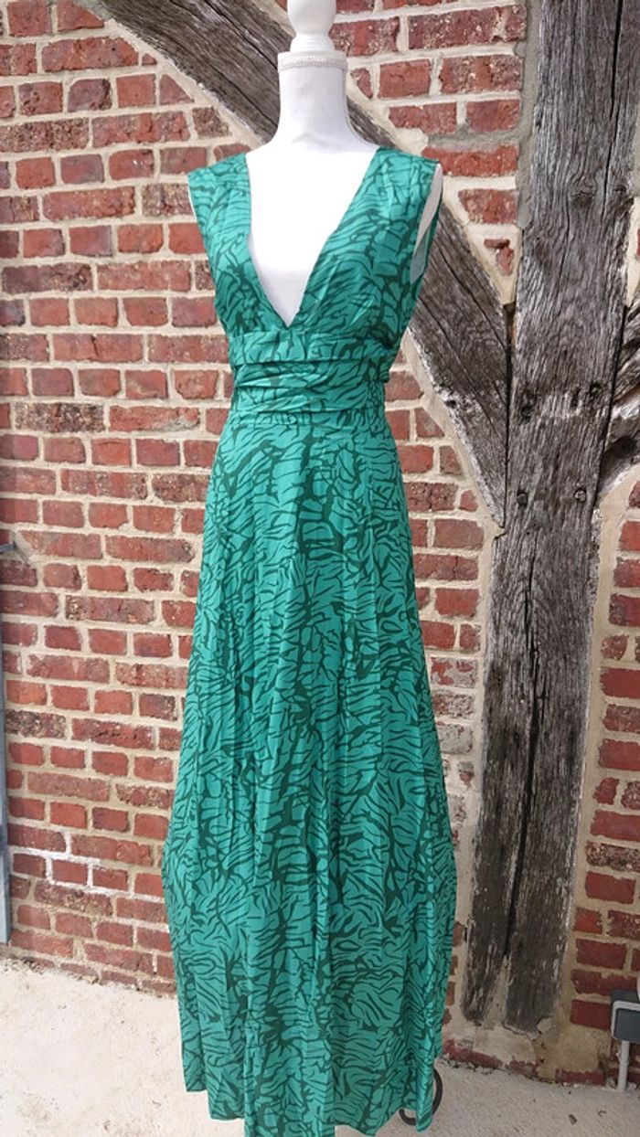 Robe longue verte Taille L